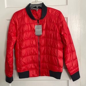 Athleta 809 fill down bomber jacket NWT never worn